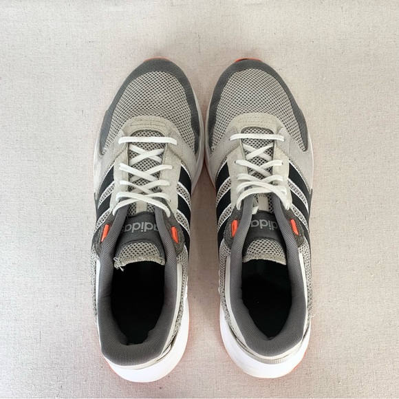 Adidas~Men’s Run‎ 90s Grey/Solar Red Athletic/Running Shoes~Sz 14 - Picture 10 of 15